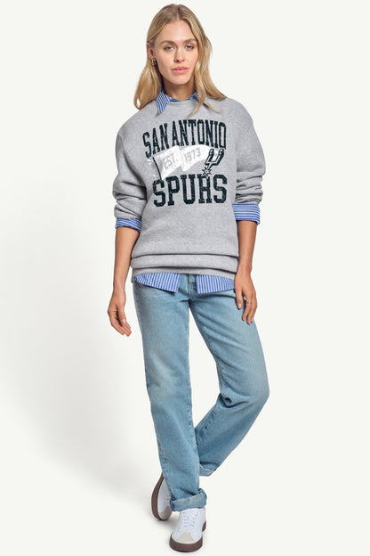 Starter WOMENS SAN ANTONIO SPURS PENNANT SWEATSHIRT