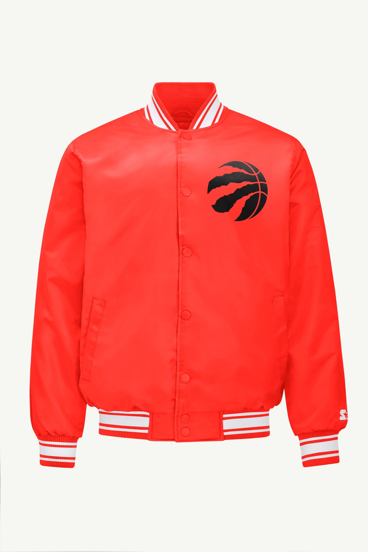 Starter MENS TORONTO RAPTORS PRINTED GRAPHIC SATIN VARSITY JACKET