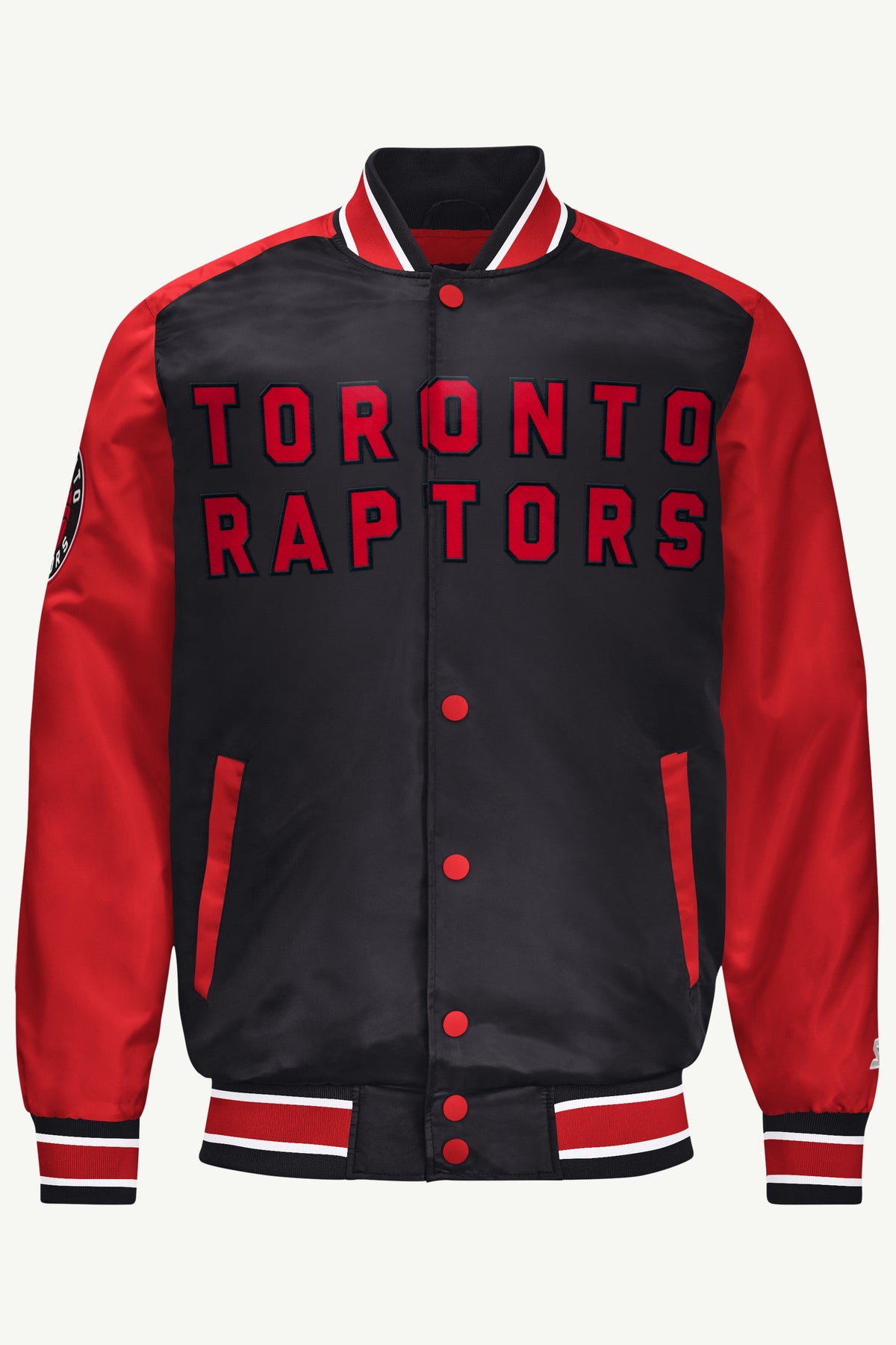 Starter MENS TORONTO RAPTORS SATIN VARSITY JACKET