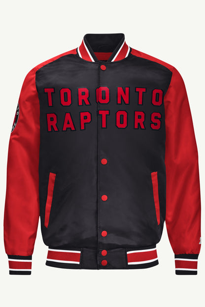Starter MENS TORONTO RAPTORS SATIN VARSITY JACKET