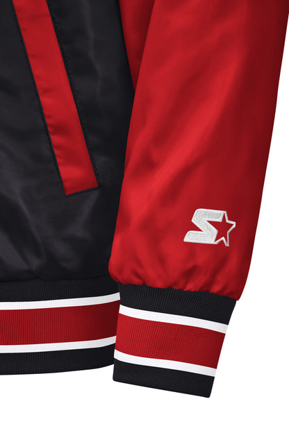 Starter MENS TORONTO RAPTORS SATIN VARSITY JACKET