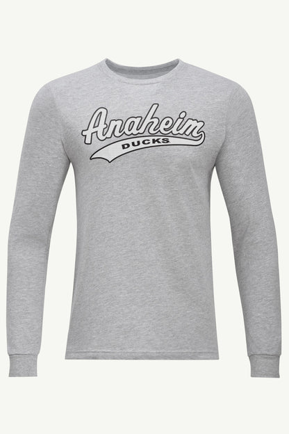 Starter MENS ANAHEIM DUCKS TAILSWEEP LONG SLEEVE T SHIRT
