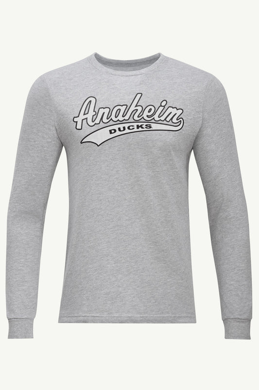Starter MENS ANAHEIM DUCKS TAILSWEEP LONG SLEEVE T SHIRT