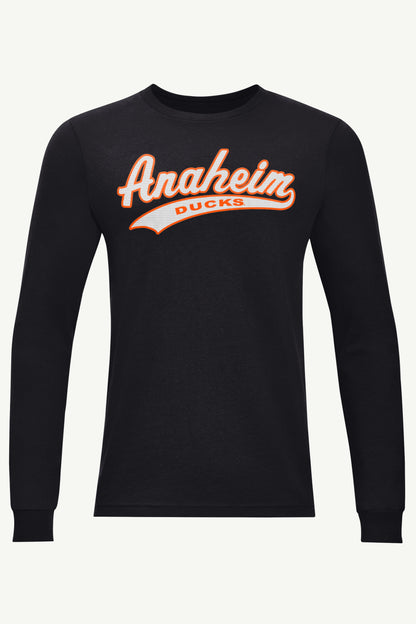 Starter MENS ANAHEIM DUCKS TAILSWEEP LONG SLEEVE T SHIRT