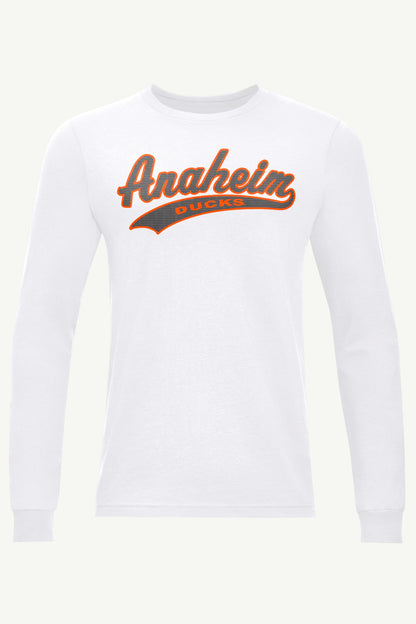 Starter MENS ANAHEIM DUCKS TAILSWEEP LONG SLEEVE T SHIRT