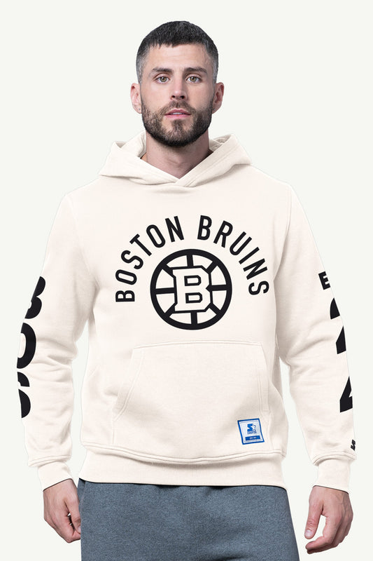 Starter MENS BOSTON BRUINS HANDOFF FLEECE HOODIE