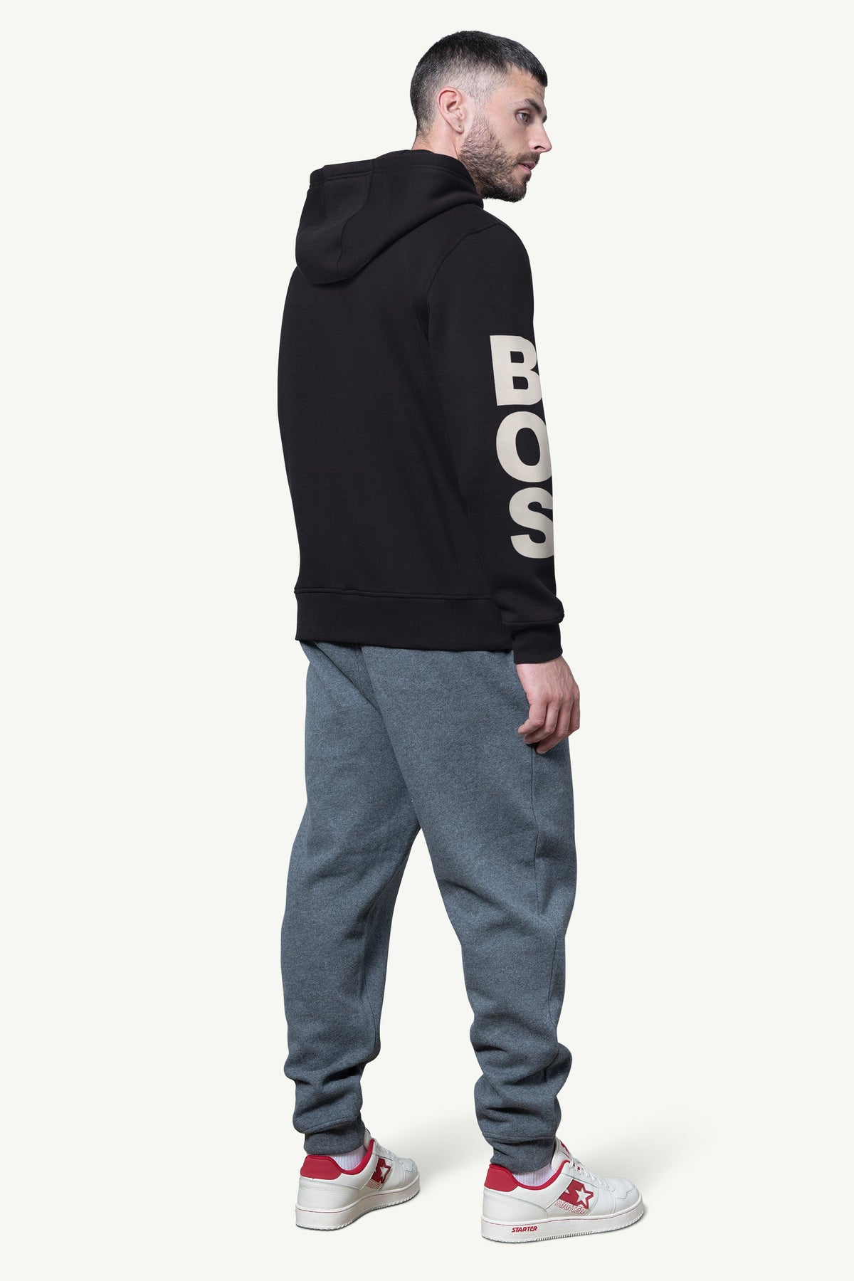 Starter MENS BOSTON BRUINS HANDOFF FLEECE HOODIE