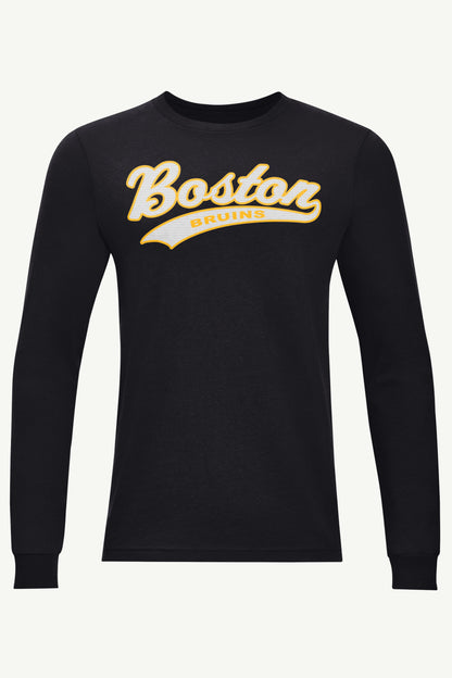 Starter MENS BOSTON BRUINS TAILSWEEP LONG SLEEVE T SHIRT