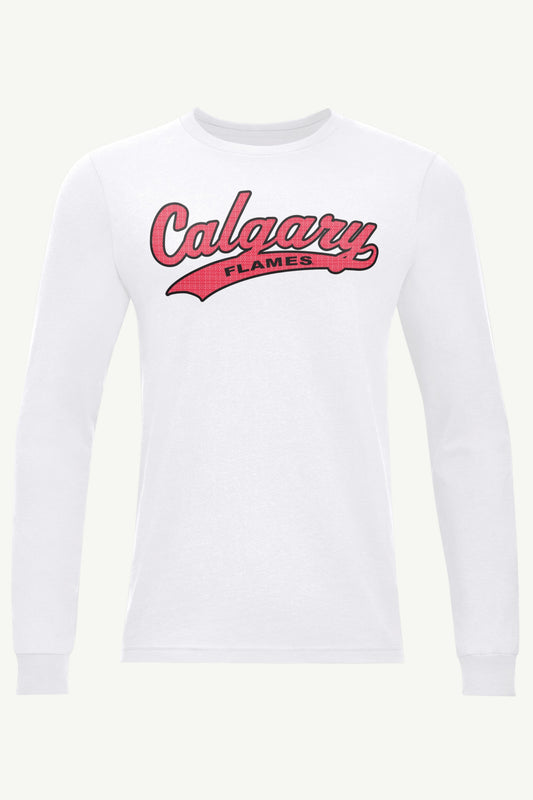 Starter MENS CALGARY FLAMES TAILSWEEP LONG SLEEVE T SHIRT