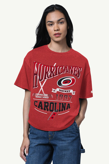 Starter WOMENS CAROLINA HURRICANES HALL OF FAME T SHIRT