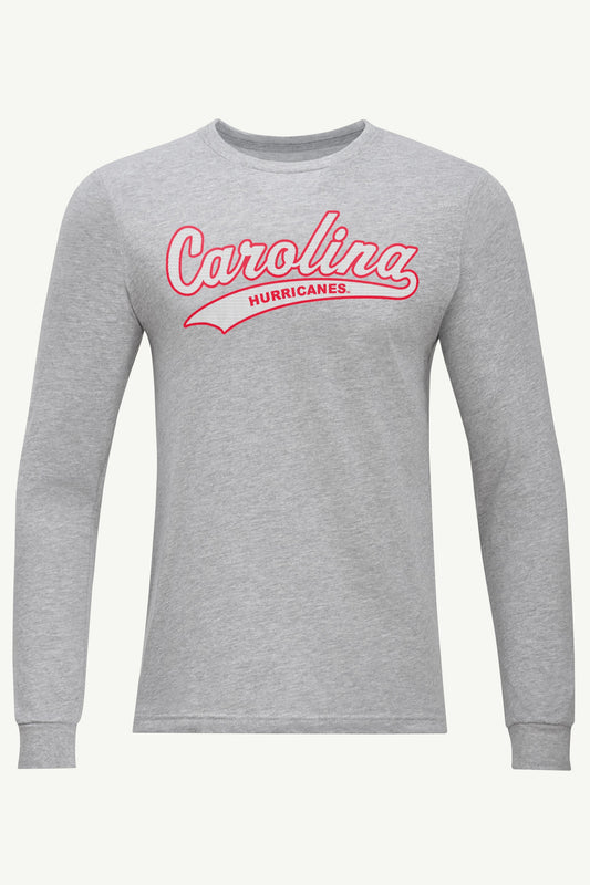 Starter MENS CAROLINA HURRICANES TAILSWEEP LONG SLEEVE T SHIRT