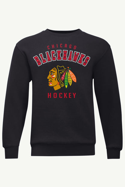 Starter MENS CHICAGO BLACKHAWKS GRAPHIC SWEATSHIRT