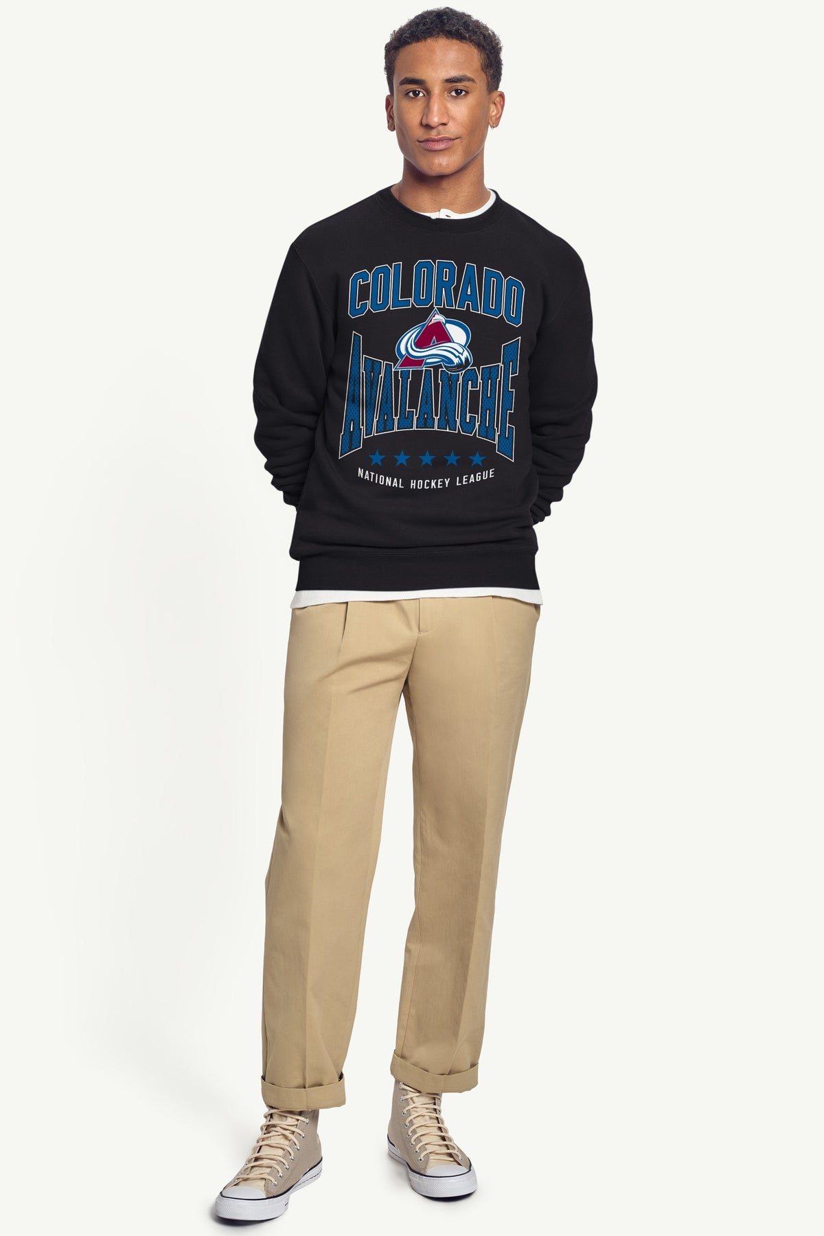 Starter MENS COLORADO AVALANCHE CENTER SQUEEZE SWEATSHIRT