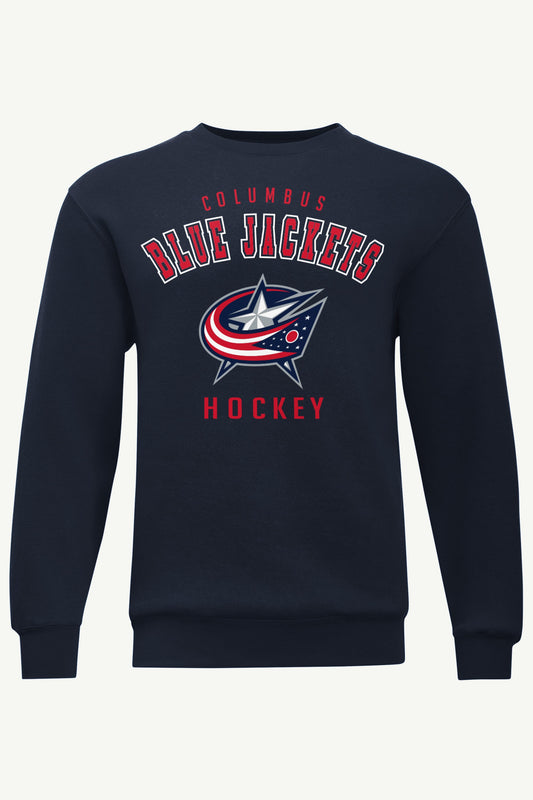 Starter MENS COLUMBUS BLUE JACKETS GRAPHIC SWEATSHIRT