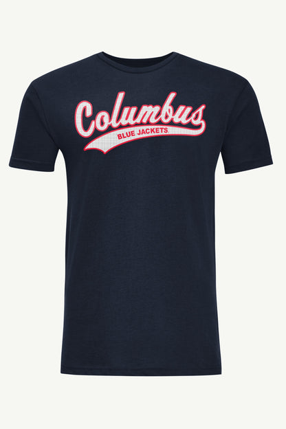 Starter MENS COLUMBUS BLUE JACKETS TAILSWEEP T SHIRT