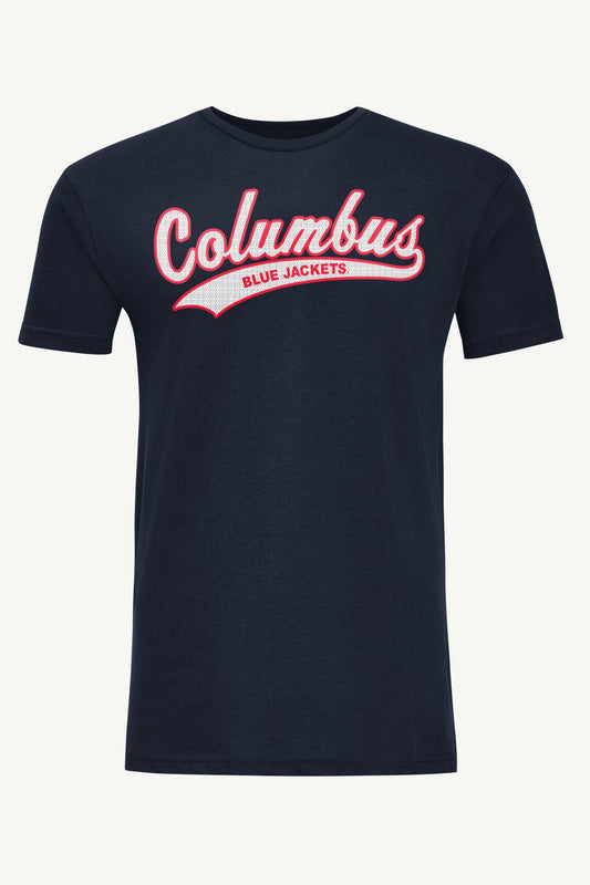 Starter MENS COLUMBUS BLUE JACKETS TAILSWEEP T SHIRT