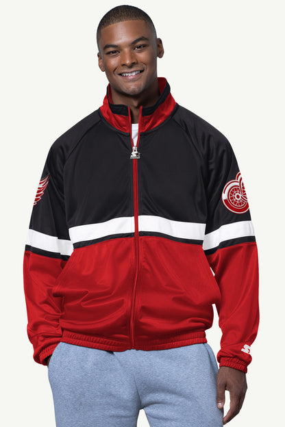 Starter MENS DETROIT RED WINGS VETERAN TRACK JACKET