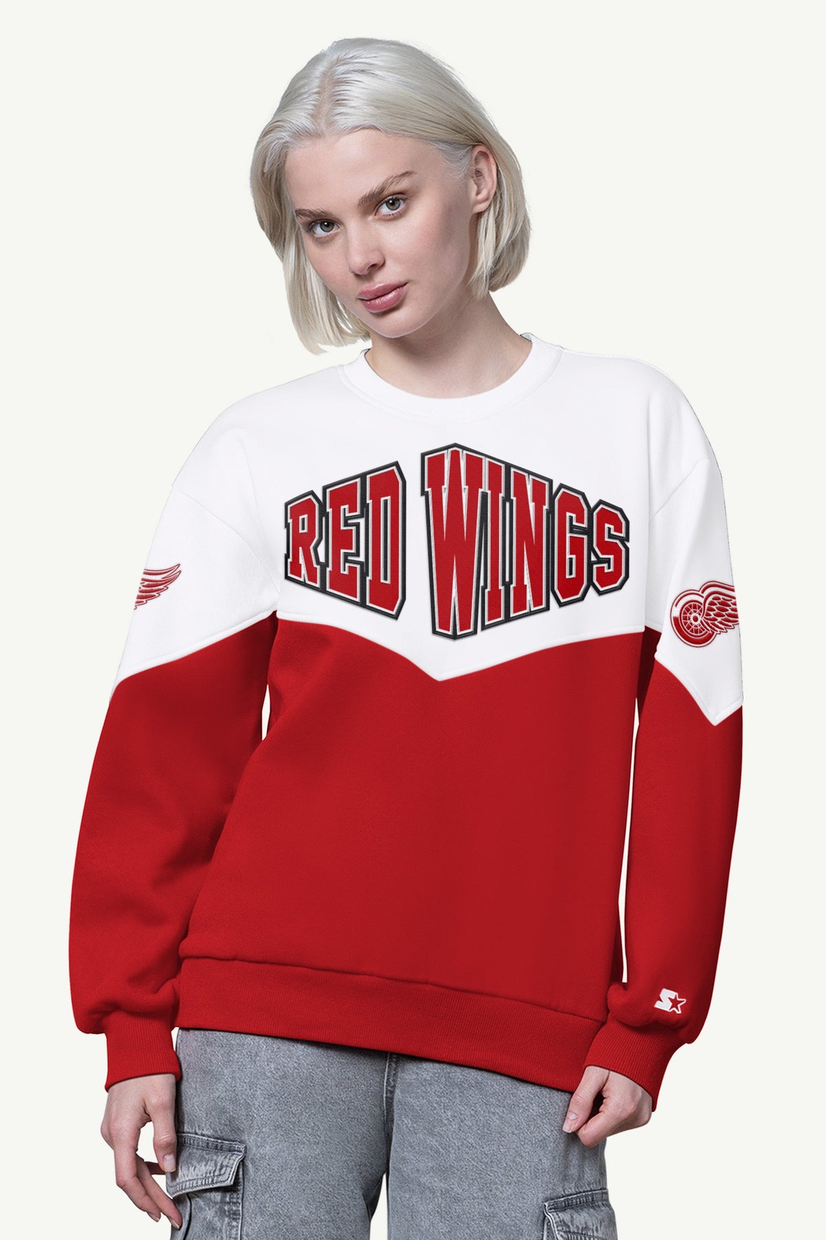 Starter WOMENS DETROIT RED WINGS CLUTCH HIT FLEECE