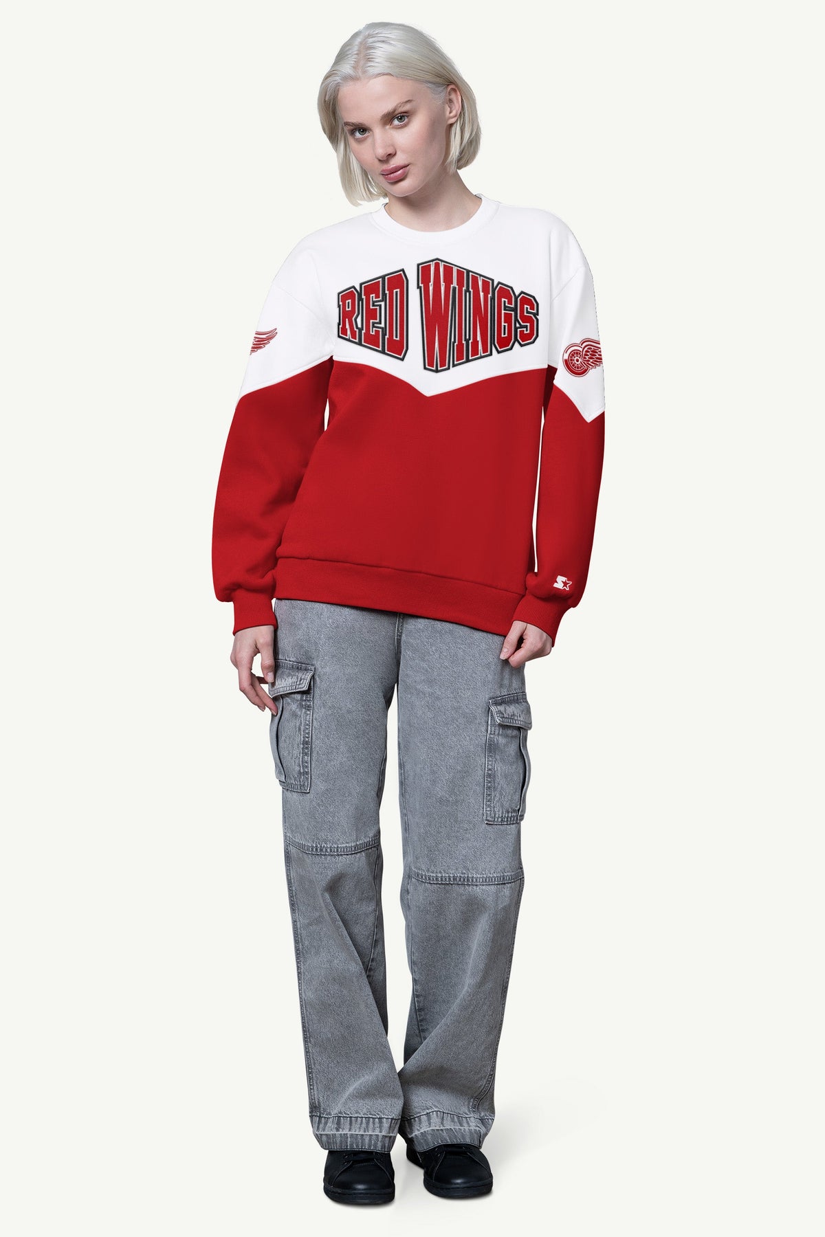 Starter WOMENS DETROIT RED WINGS CLUTCH HIT FLEECE