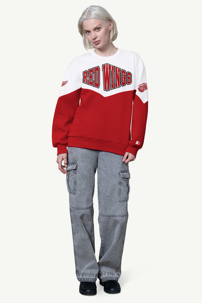 Starter WOMENS DETROIT RED WINGS CLUTCH HIT FLEECE