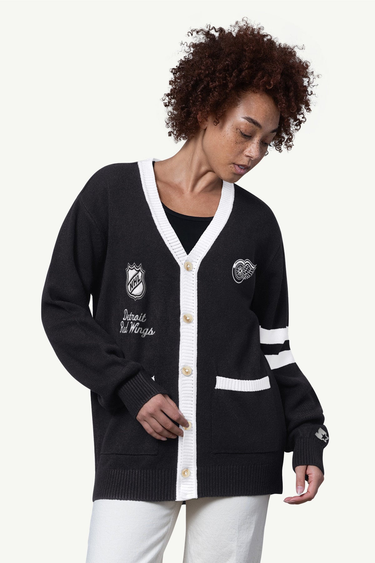 Starter WOMENS DETROIT RED WINGS CARDIGAN