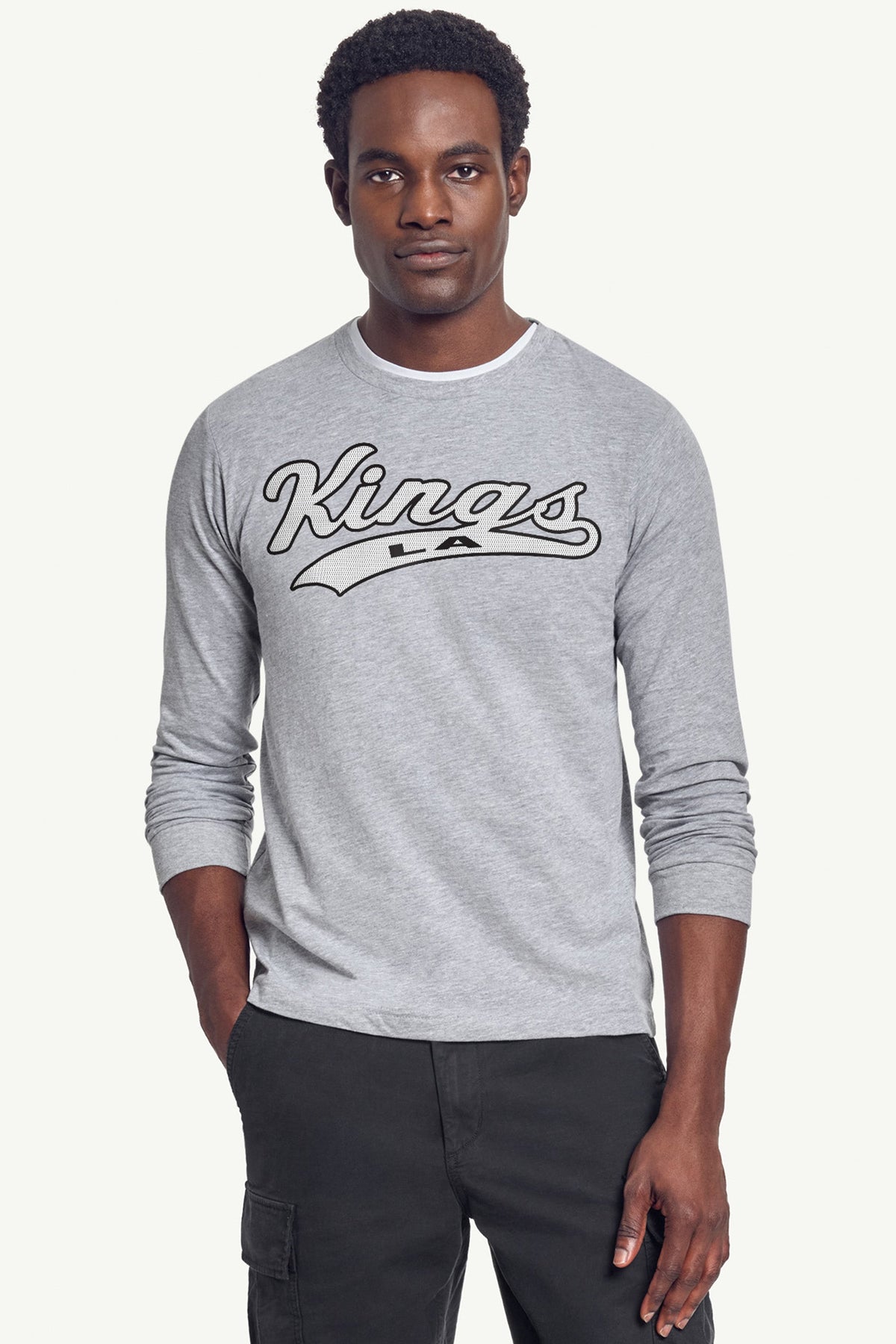 Starter MENS LOS ANGELES KINGS TAILSWEEP LONG SLEEVE T SHIRT