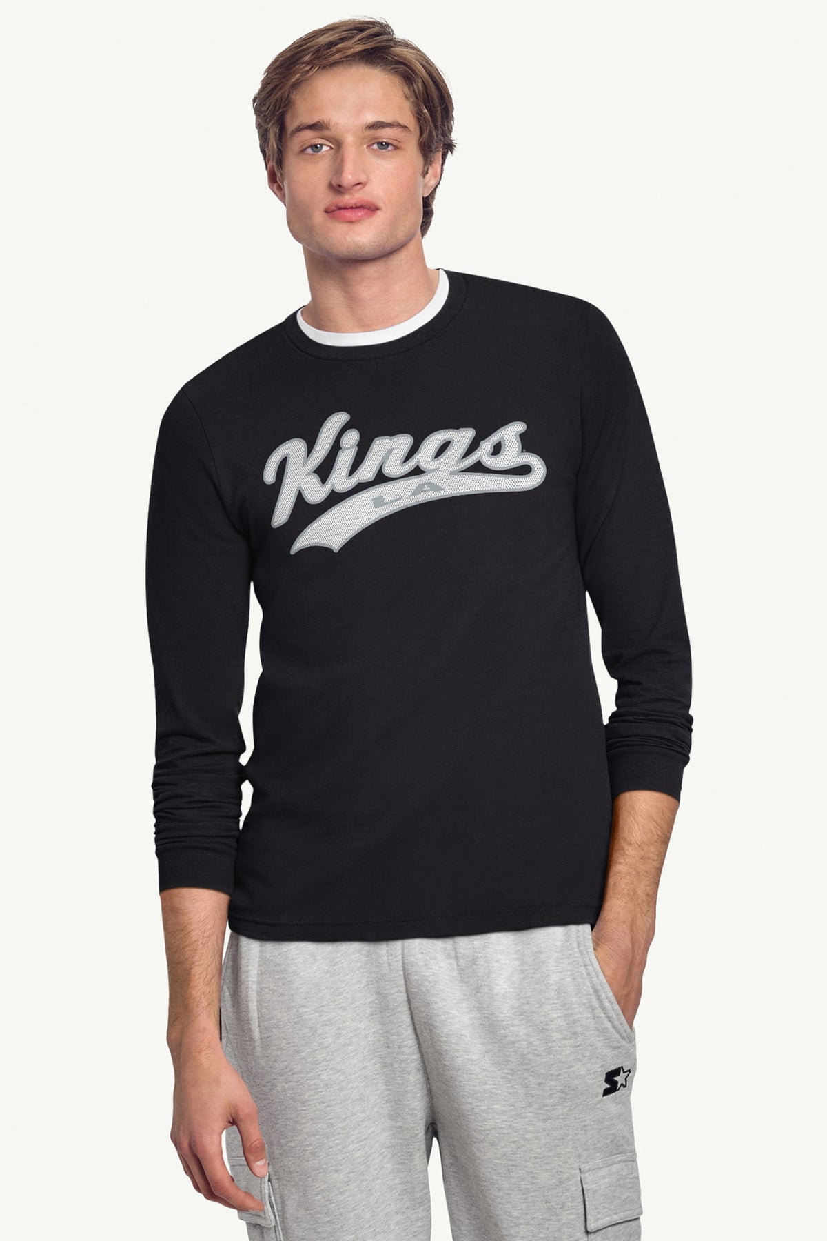 Starter MENS LOS ANGELES KINGS TAILSWEEP LONG SLEEVE T SHIRT