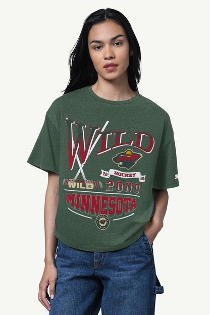 Starter WOMENS MINNESOTA WILD HALL OF FAME T SHIRT
