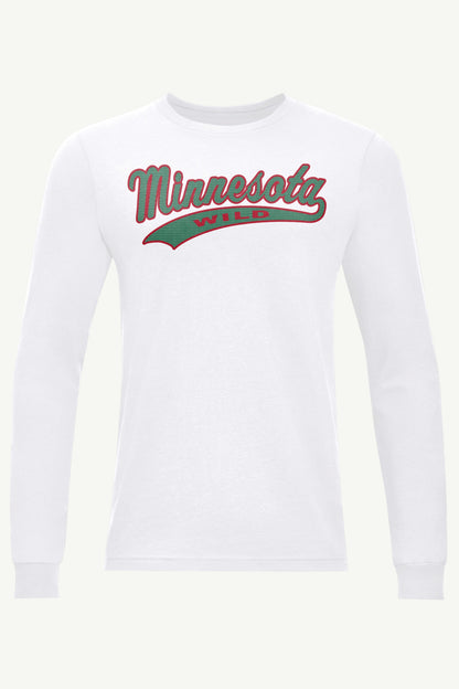 Starter MENS MINNESOTA WILD TAILSWEEP LONG SLEEVE T SHIRT