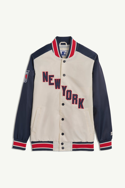 Starter NEW YORK RANGERS THE RENEGADE VARSITY JACKET