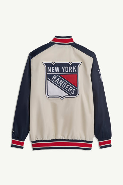 Starter NEW YORK RANGERS THE RENEGADE VARSITY JACKET