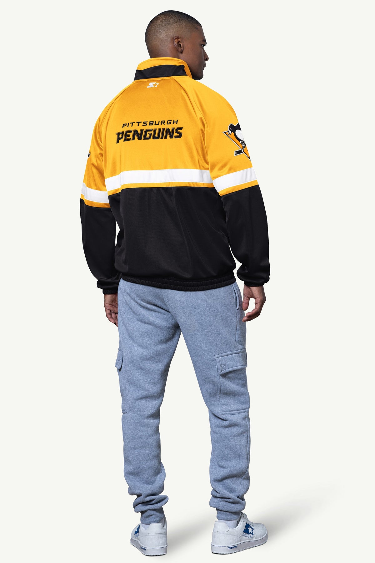 Starter MENS PITTSBURGH PENGUINS VETERAN TRACK JACKET