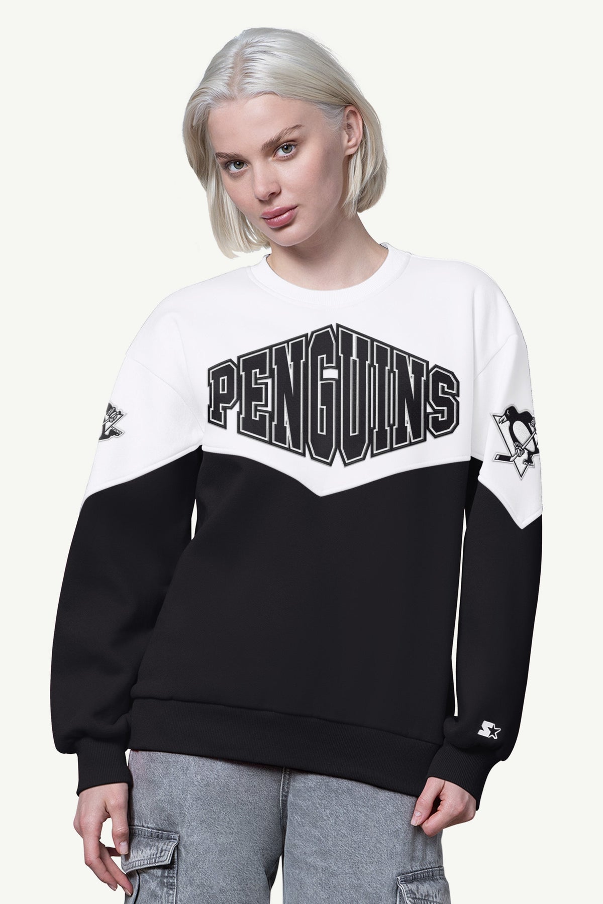 Starter WOMENS PITTSBURGH PENGUINS CLUTCH HIT FLEECE