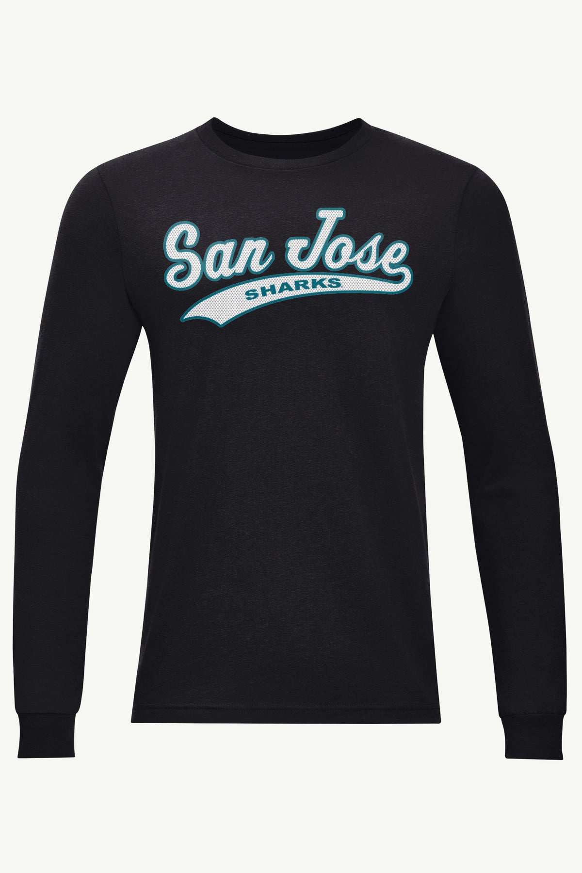 Starter MENS SAN JOSE SHARKS TAILSWEEP LONG SLEEVE T SHIRT