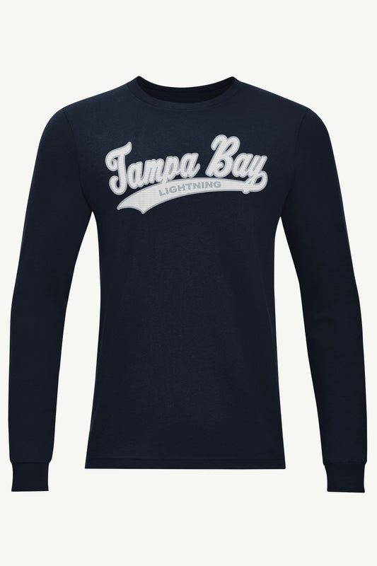 Starter MENS TAMPA BAY LIGHTNING TAILSWEEP LONG SLEEVE T SHIRT
