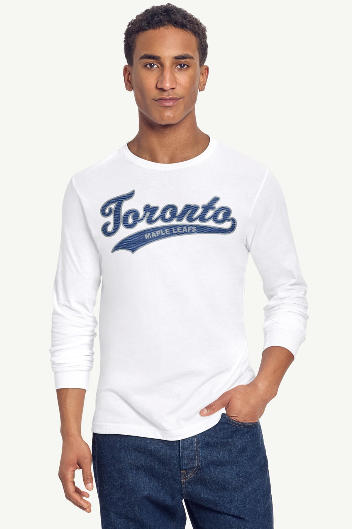 Starter MENS TORONTO MAPLE LEAFS TAILSWEEP LONG SLEEVE T SHIRT