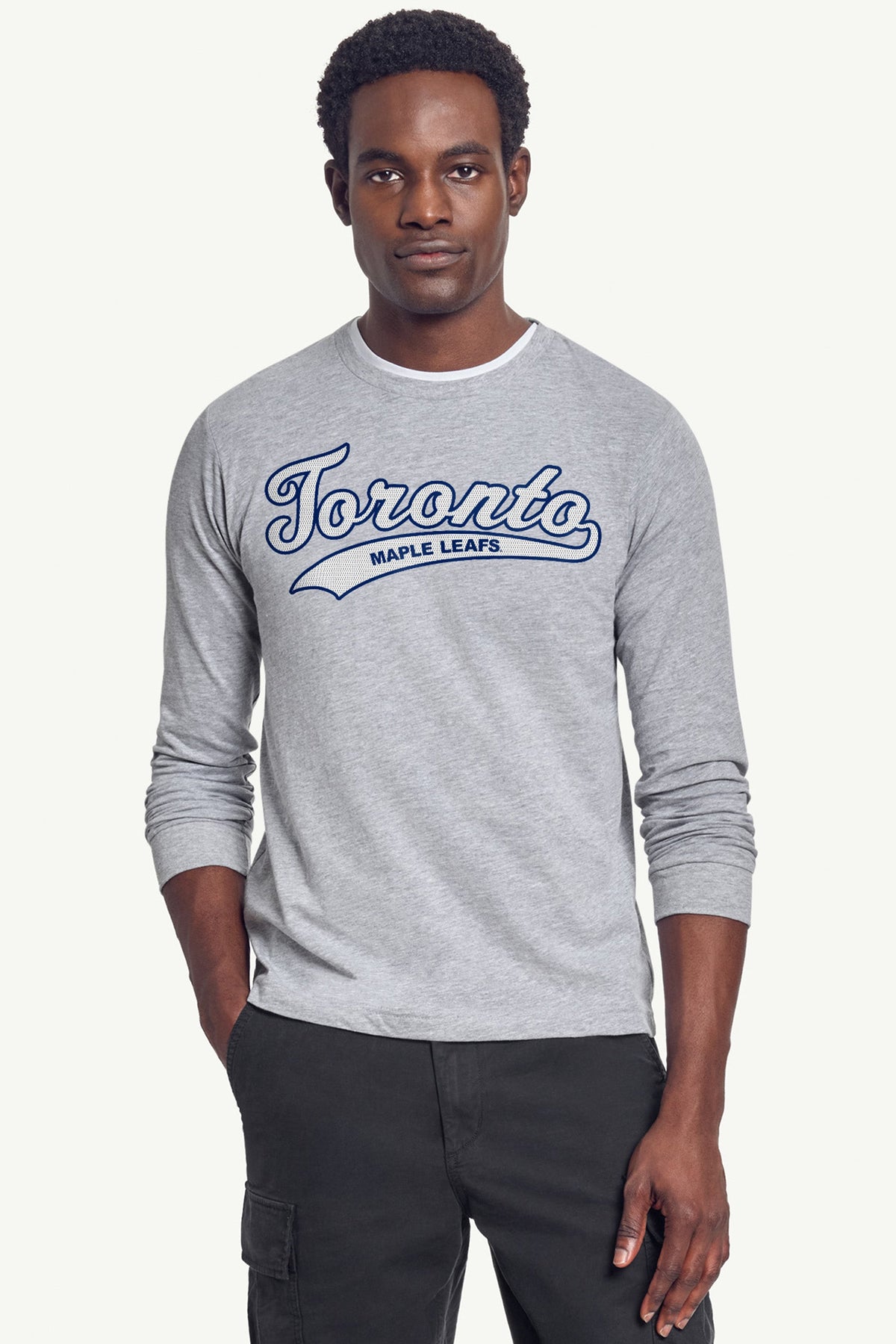 Starter MENS TORONTO MAPLE LEAFS TAILSWEEP LONG SLEEVE T SHIRT