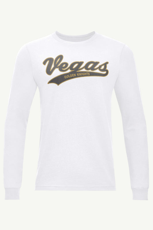 Starter MENS LAS VEGAS GOLDEN KNIGHTS TAILSWEEP LONG SLEEVE T SHIRT