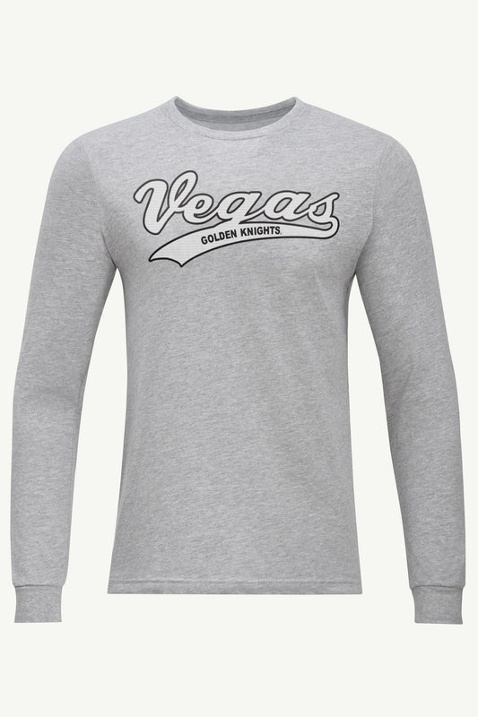 Starter MENS LAS VEGAS GOLDEN KNIGHTS TAILSWEEP LONG SLEEVE T SHIRT
