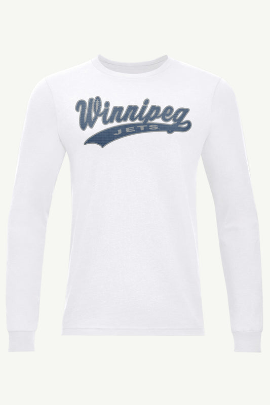 Starter MENS WINNIPEG JETS TAILSWEEP LONG SLEEVE T SHIRT