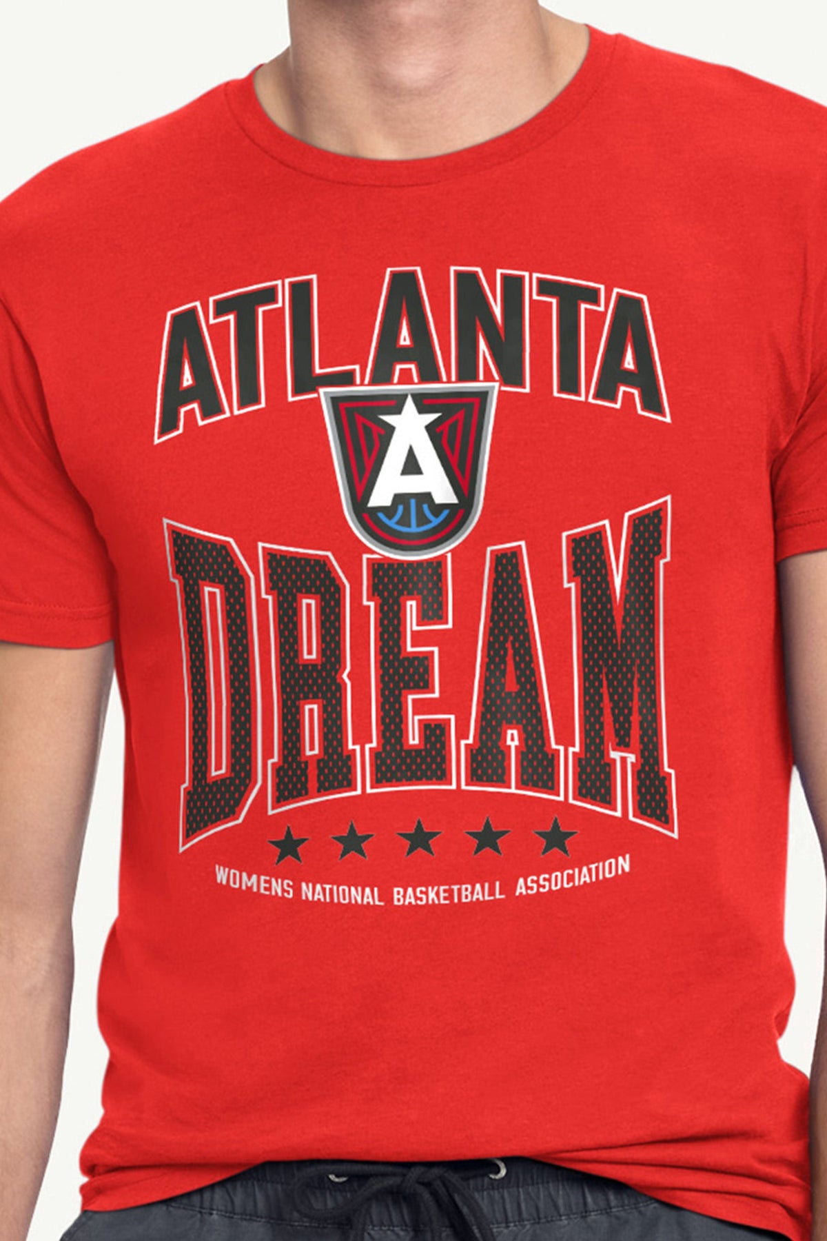 Starter MENS WNBA ATLANTA DREAM CENTER SQUEEZE T SHIRT