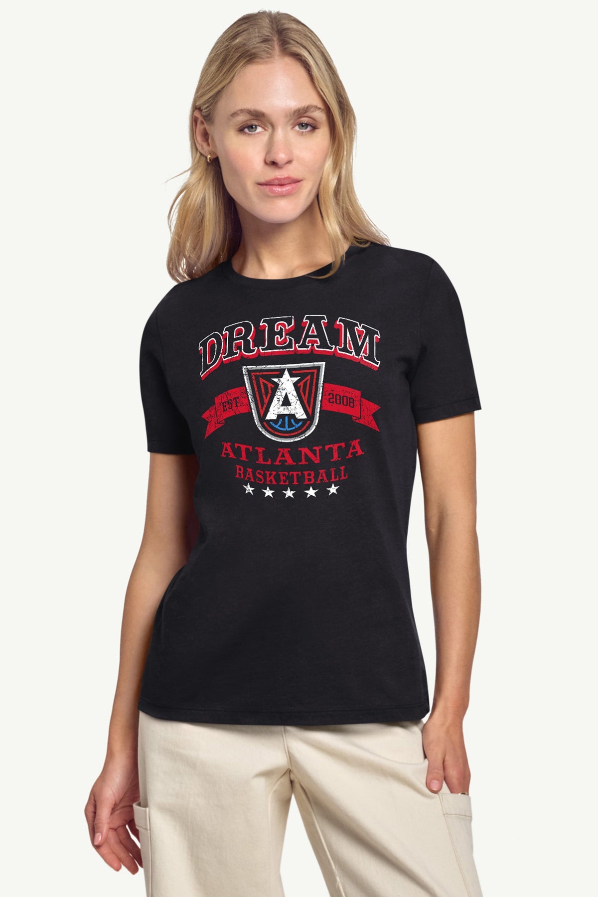 Starter WOMENS WNBA ATLANTA DREAM BLEACHERS & BANNER T SHIRT