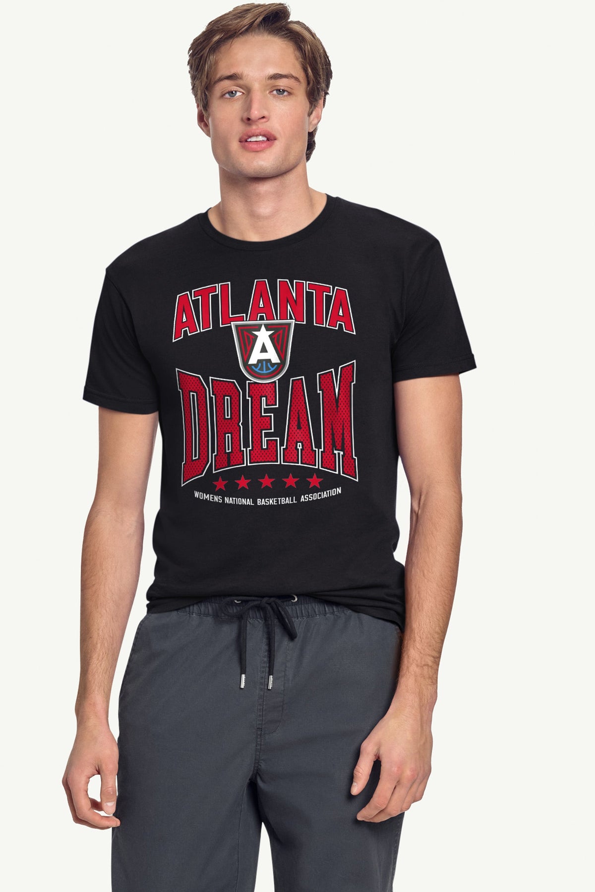 Starter MENS WNBA ATLANTA DREAM CENTER SQUEEZE T SHIRT