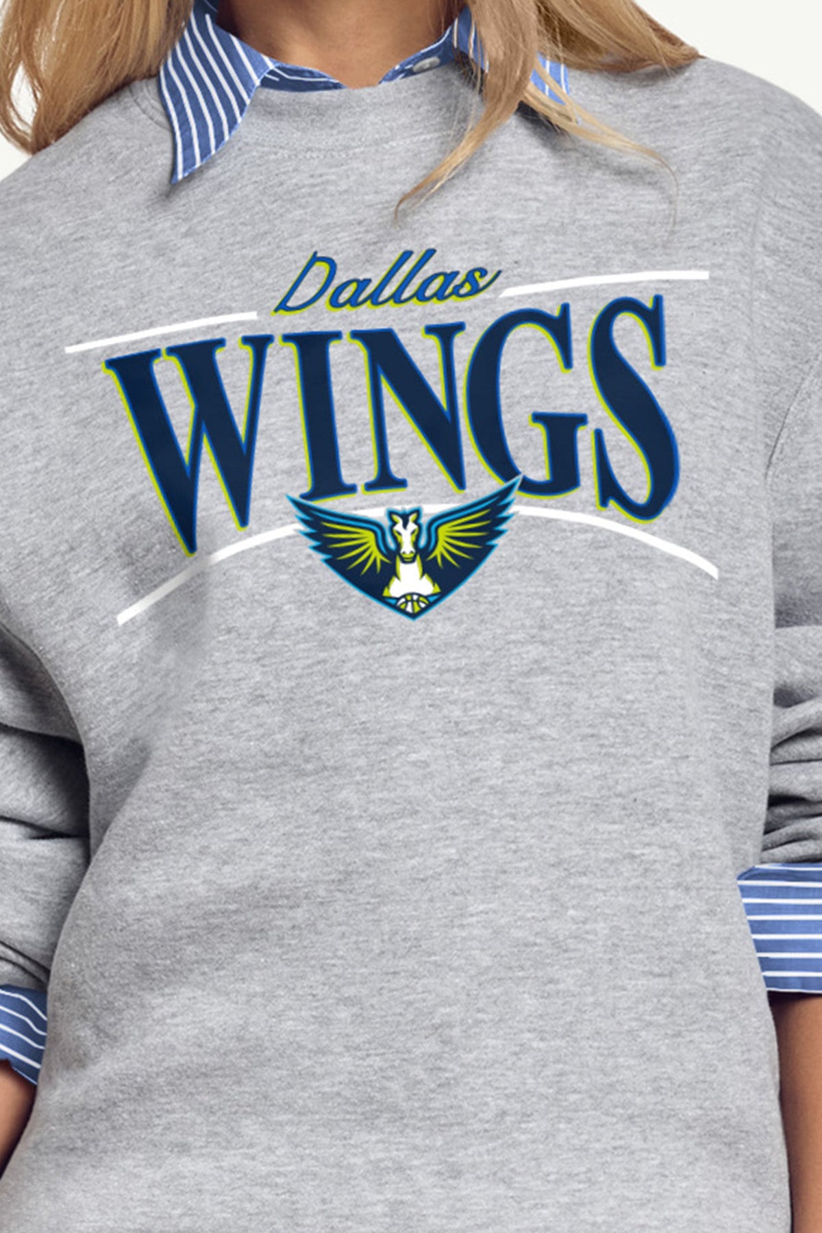 Starter WOMENS WNBA DALLAS WINGS ARCH SWEATSHIRT