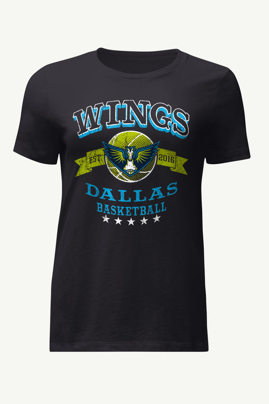 Starter WOMENS WNBA DALLAS WINGS BLEACHERS & BANNER T SHIRT
