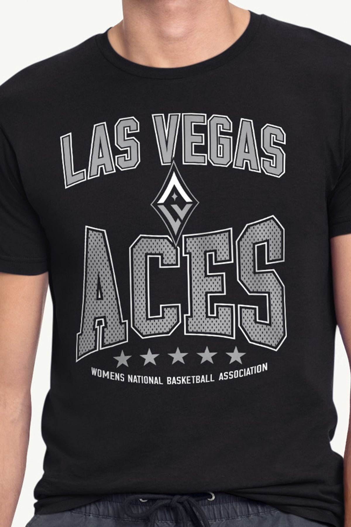Starter MENS WNBA LAS VEGAS ACES CENTER SQUEEZE T SHIRT
