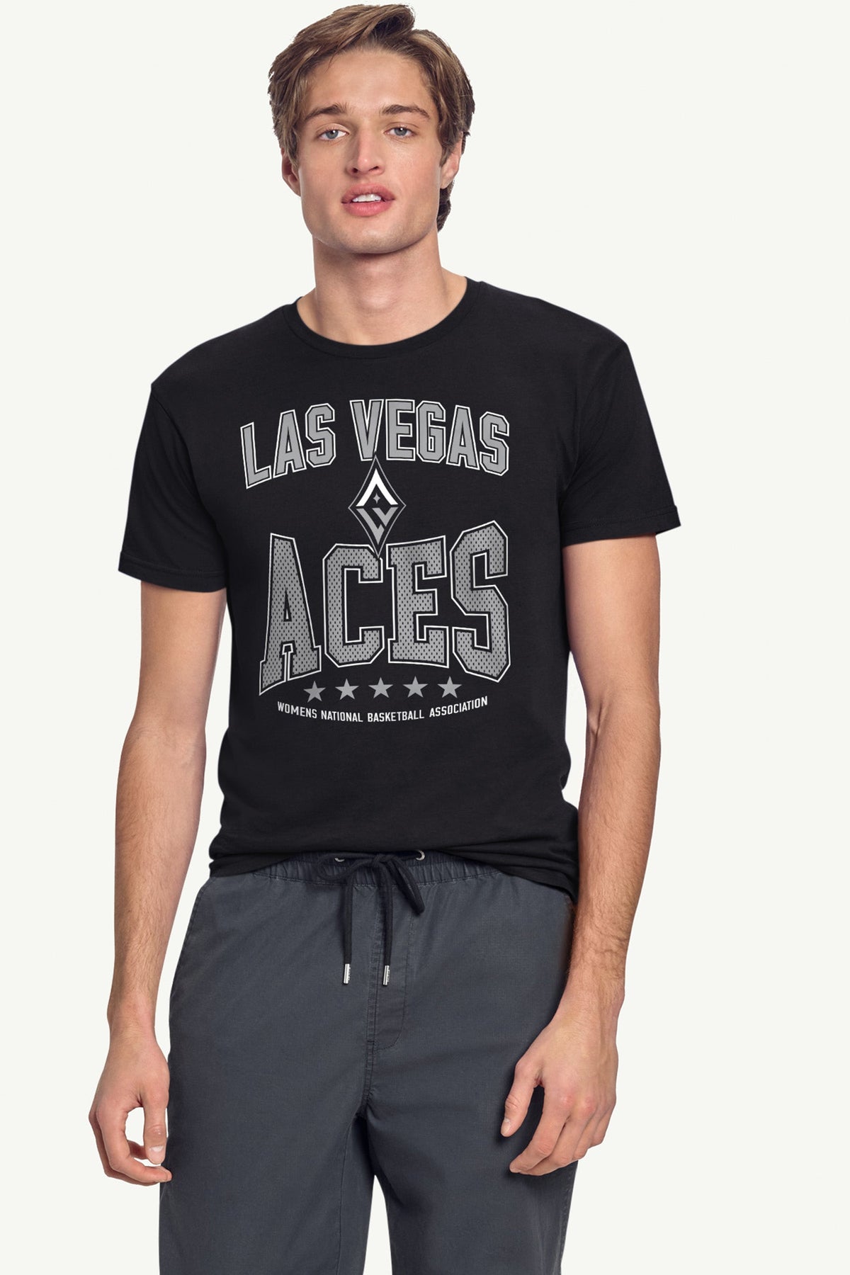 Starter MENS WNBA LAS VEGAS ACES CENTER SQUEEZE T SHIRT