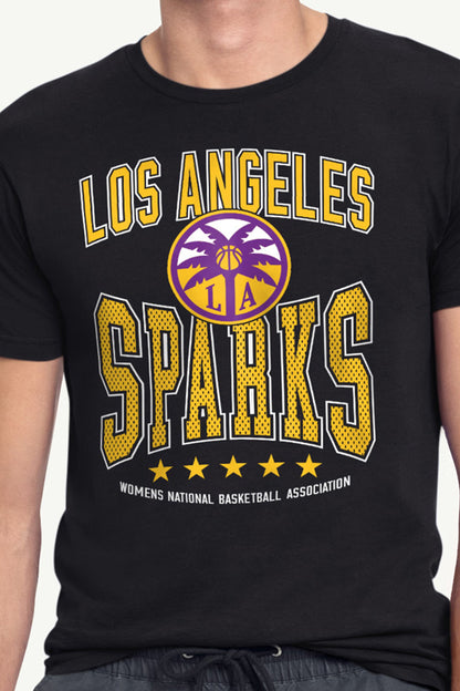 Starter MENS WNBA LOS ANGELES SPARKS CENTER SQUEEZE T SHIRT