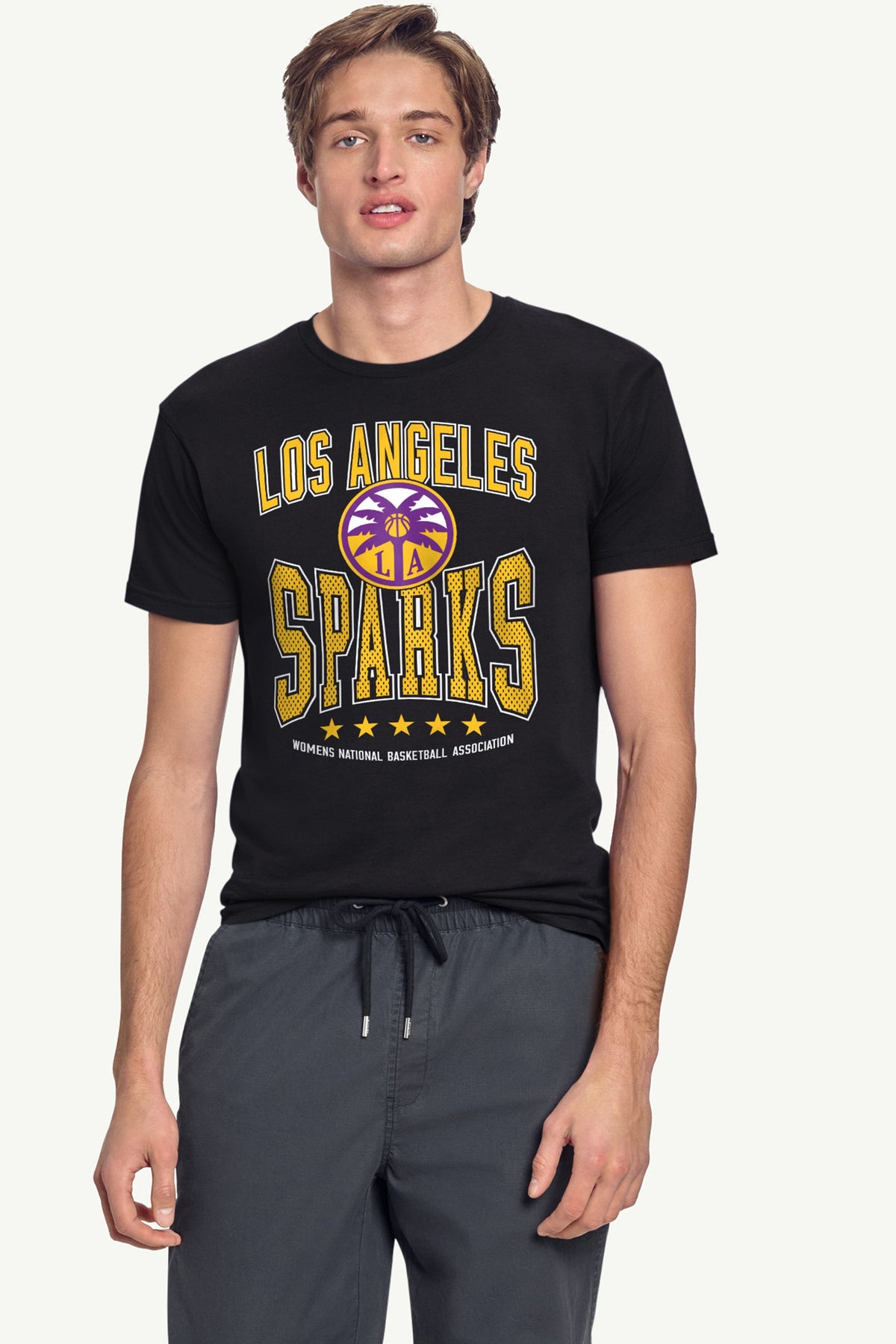 Starter MENS WNBA LOS ANGELES SPARKS CENTER SQUEEZE T SHIRT
