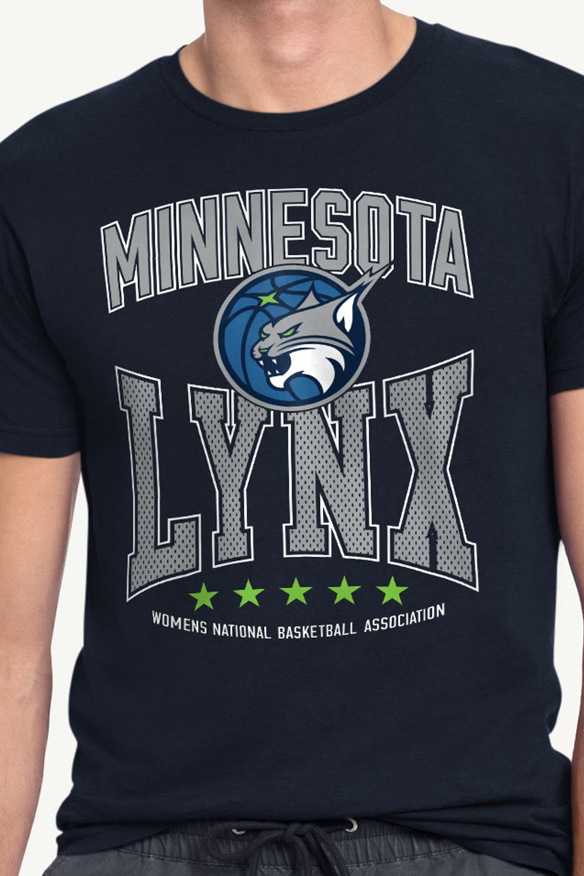 Starter MENS WNBA MINNESOTA LYNX CENTER SQUEEZE T SHIRT